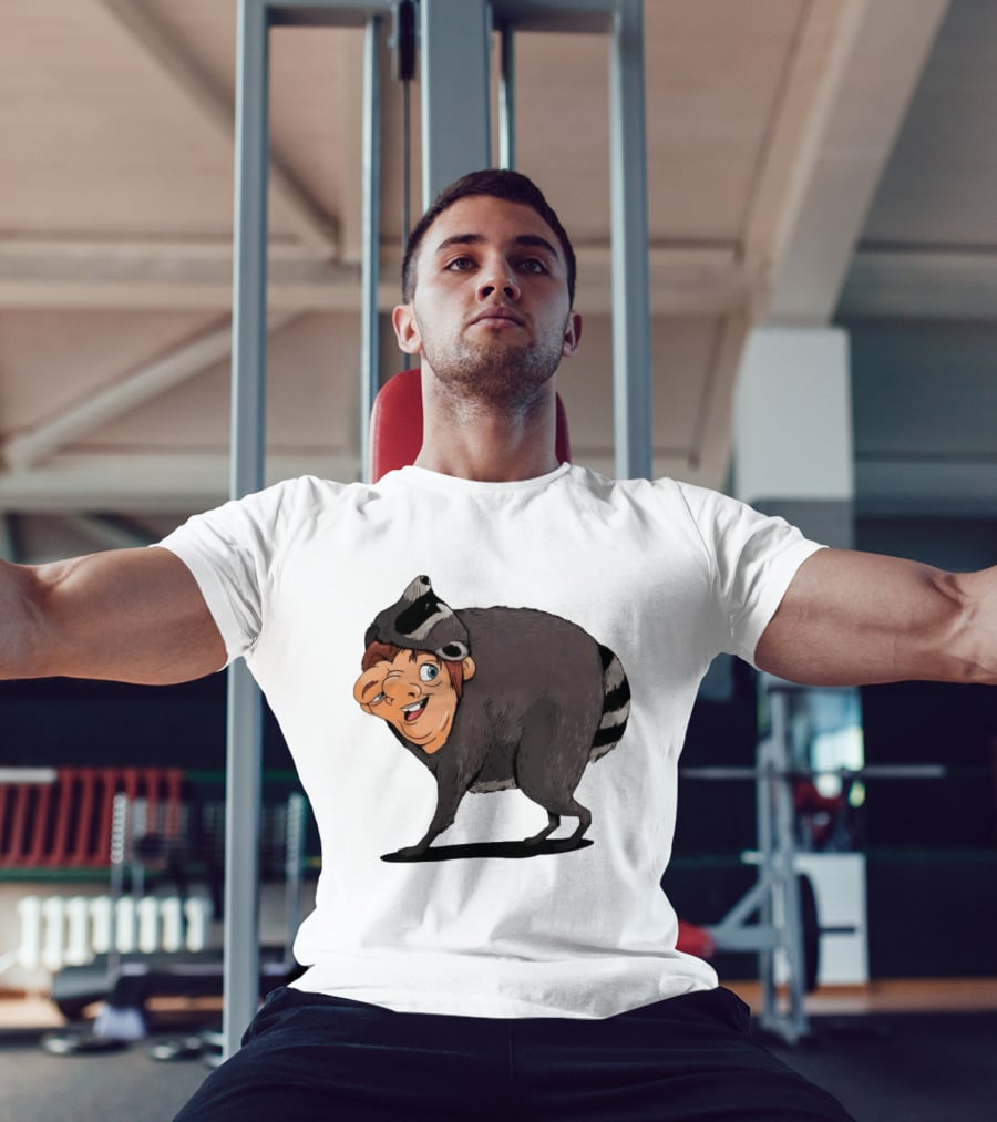 Raccoon Boy Animal Costume Quirky T-Shirt