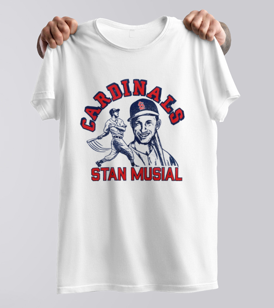 St Louis Cardinals Stan Musial Baseball Legend T-Shirt
