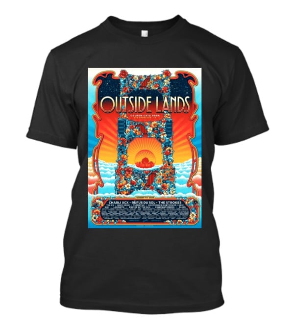Babymetal LuckyFes'26 Quick Dry 8 Outside Lands Golden Gate Park August 11 To 13 2023 Charli XCX Rufus Du Sol The Strokes T-Shirt