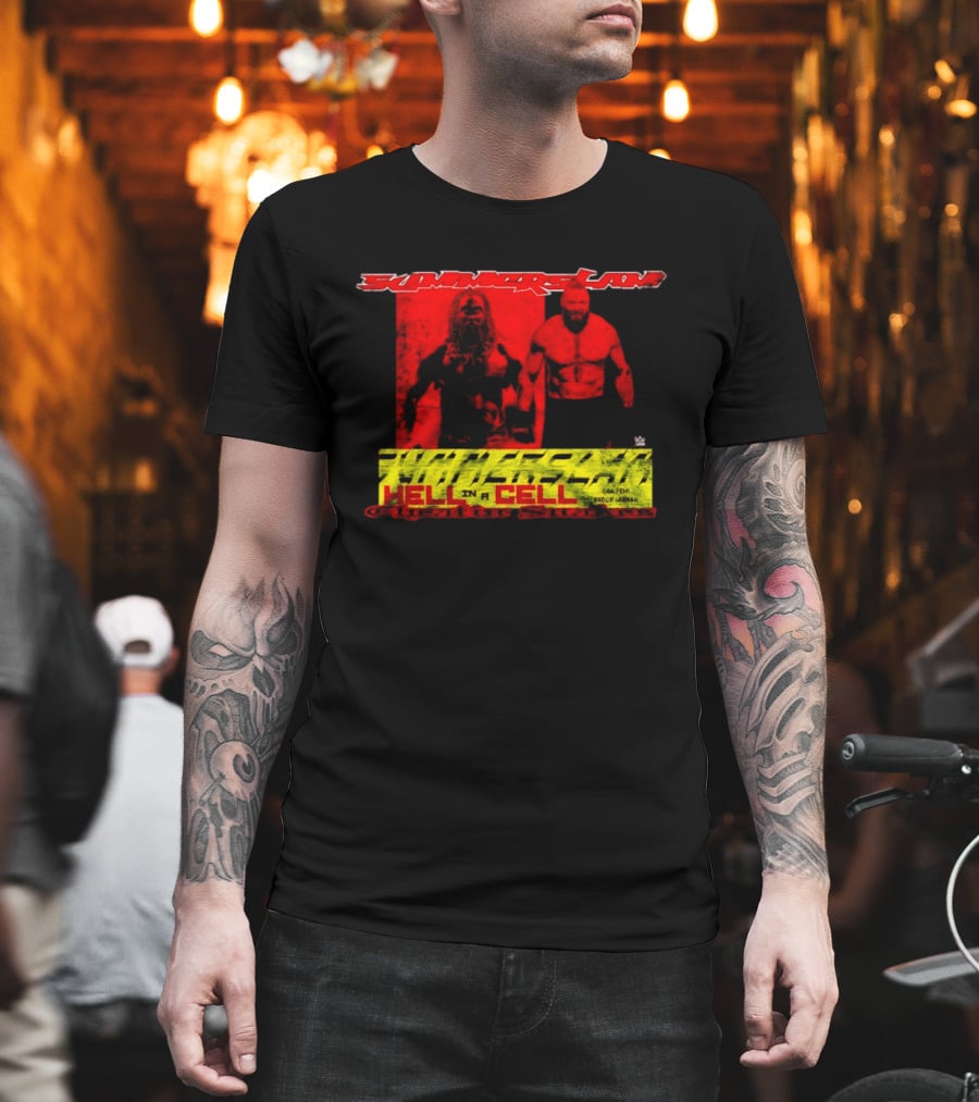 SummerSlam Hell In A Cell Brock Lesnar Oba Femi Cheatin Snakez T-Shirt