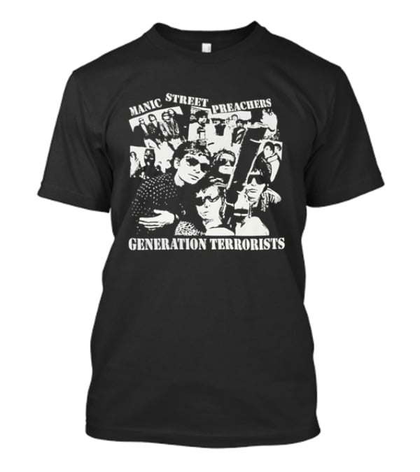 Manic Street Preachers Generation Terrorists Music Album Cover T-Shirt