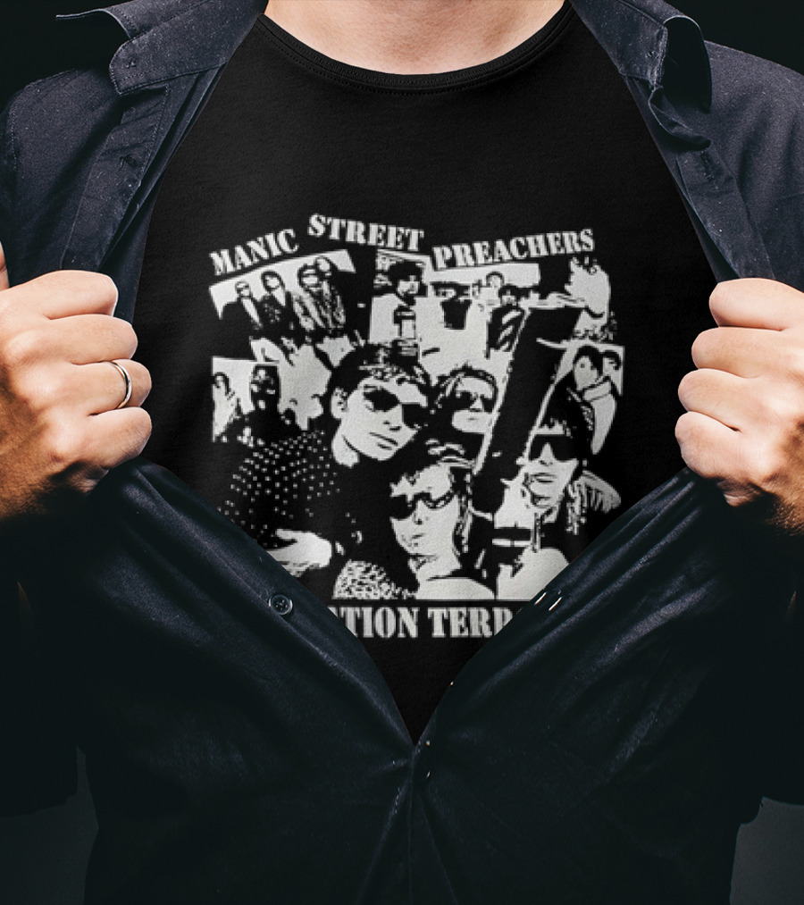Manic Street Preachers Generation Terrorists Music Album Cover T-Shirt