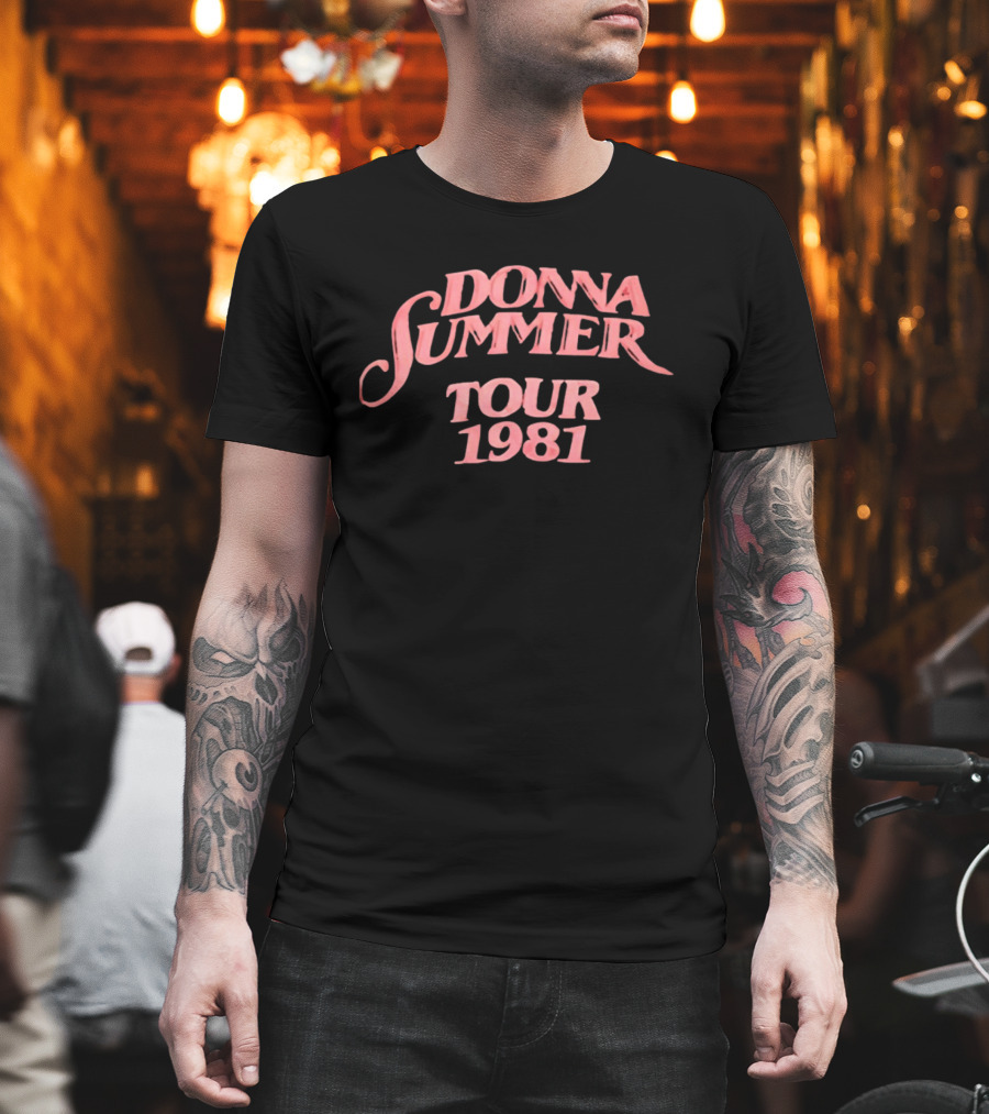 Donna Summer Tour 1981 Retro Disco Concert Memorabilia T-Shirt
