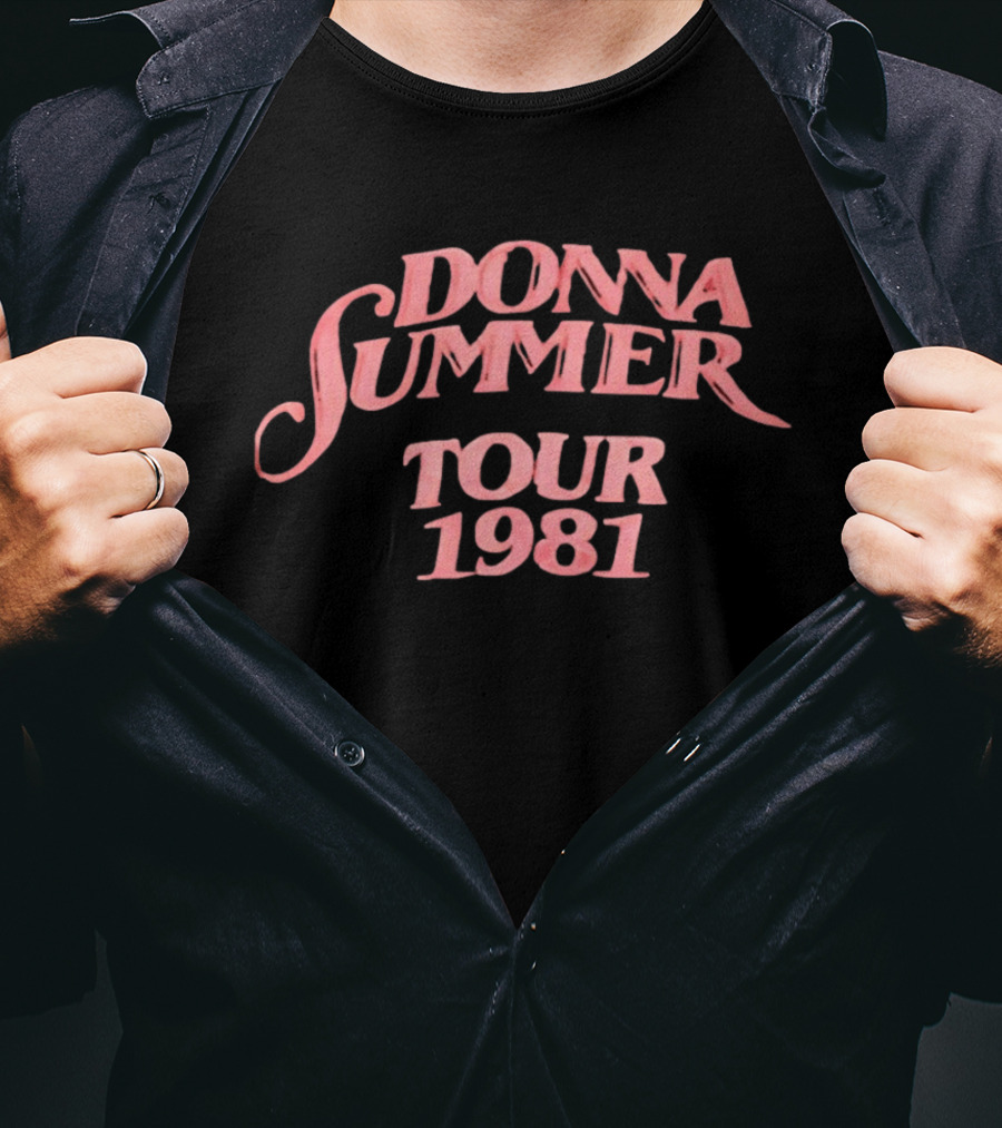 Donna Summer Tour 1981 Retro Disco Concert Memorabilia T-Shirt