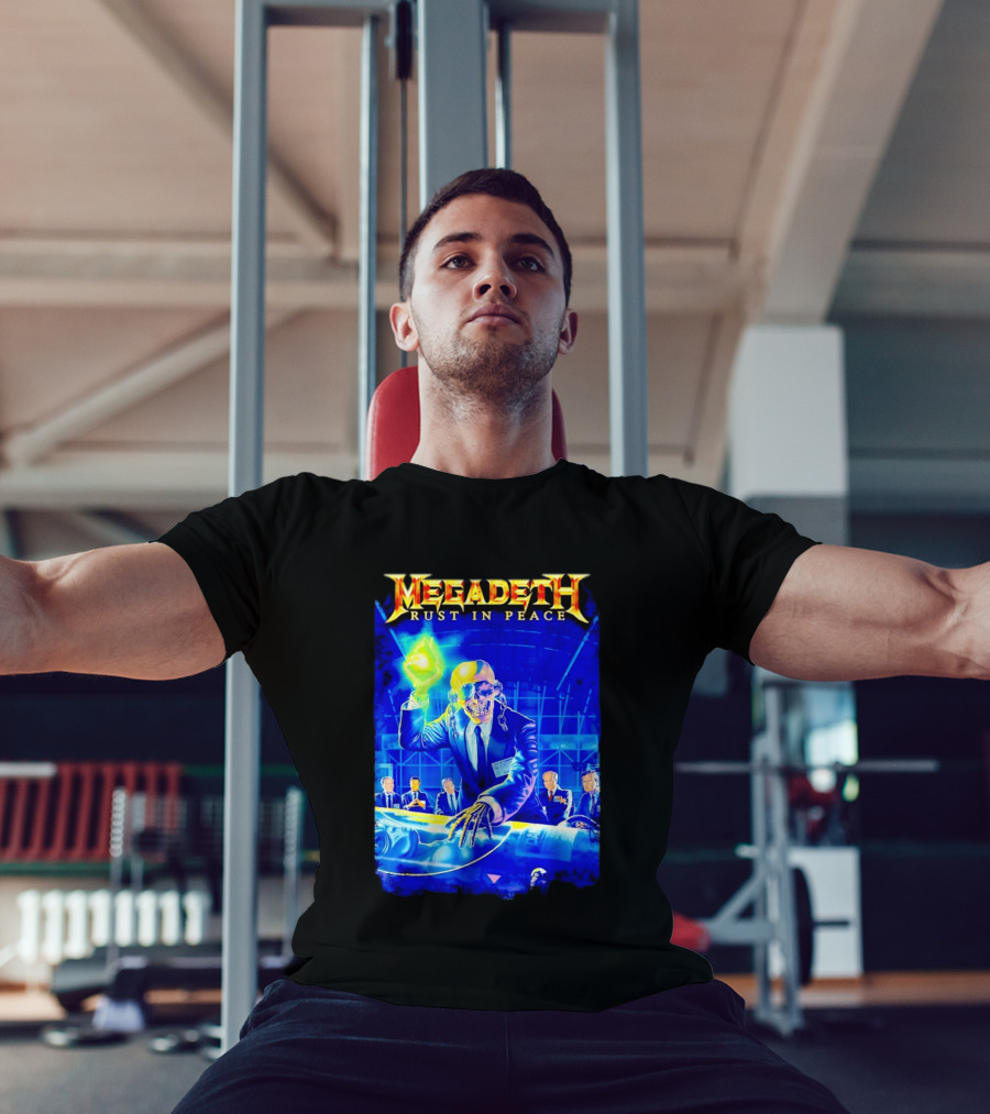 Megadeth Rust In Peace Vic Rattlehead Thrash Metal Classic Album T-Shirt
