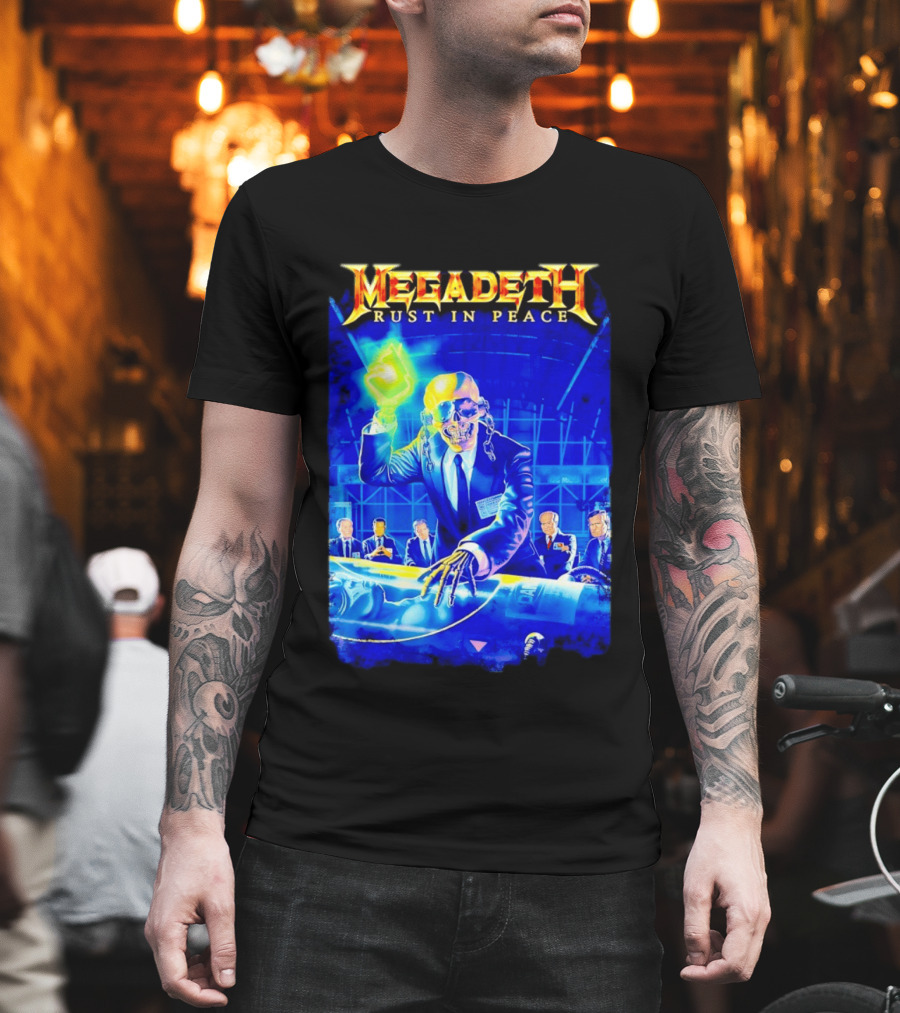 Megadeth Rust In Peace Vic Rattlehead Thrash Metal Classic Album T-Shirt