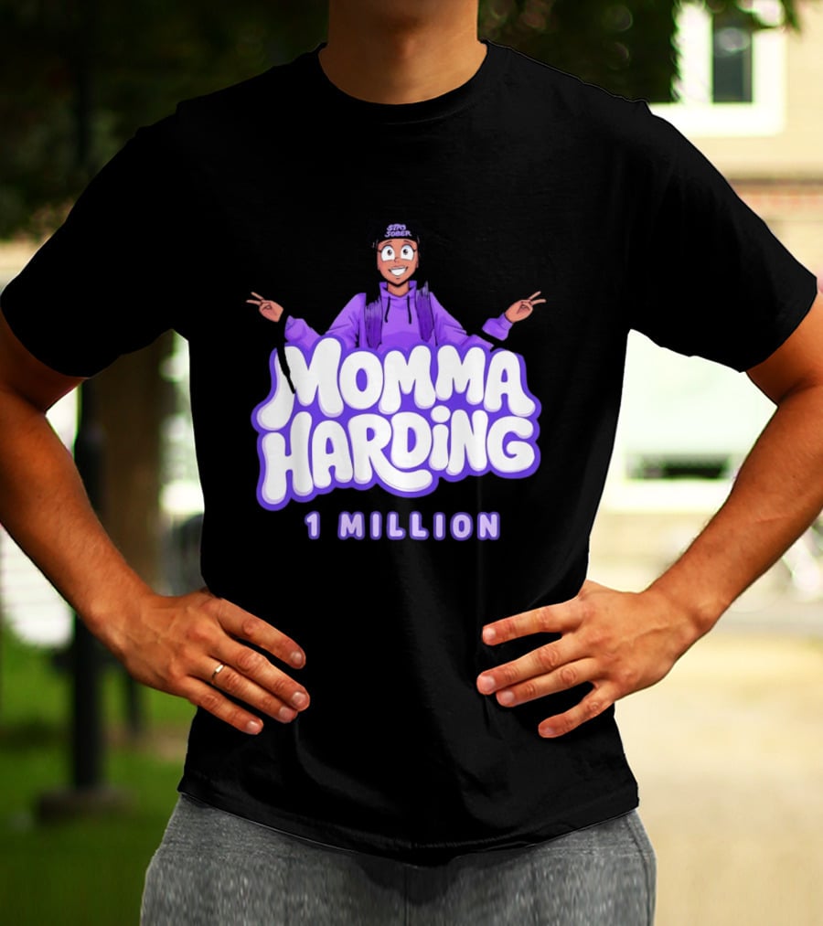 Momma Harding Stay Sober 1 Million Content Creator Celebration T-Shirt