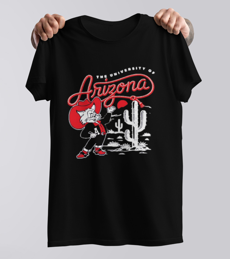 The University Of Arizona Wildcats Cowboy Cactus Scene T-Shirt