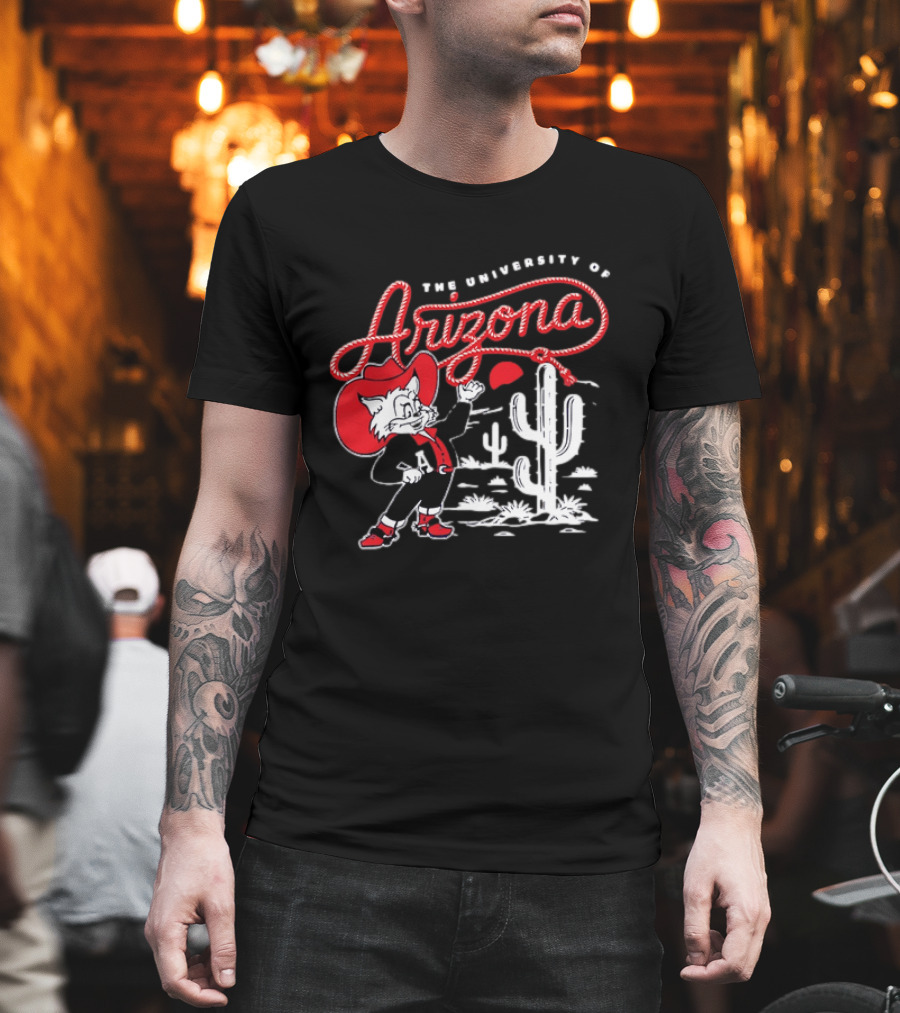 The University Of Arizona Wildcats Cowboy Cactus Scene T-Shirt