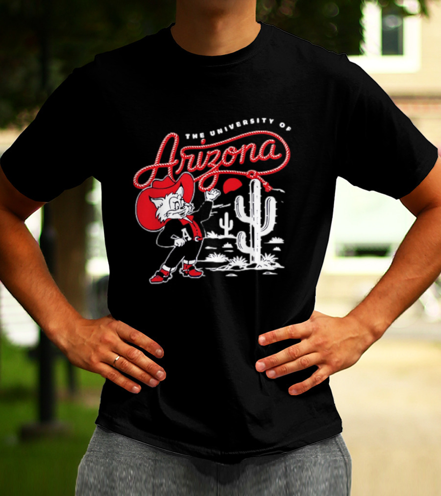 The University Of Arizona Wildcats Cowboy Cactus Scene T-Shirt