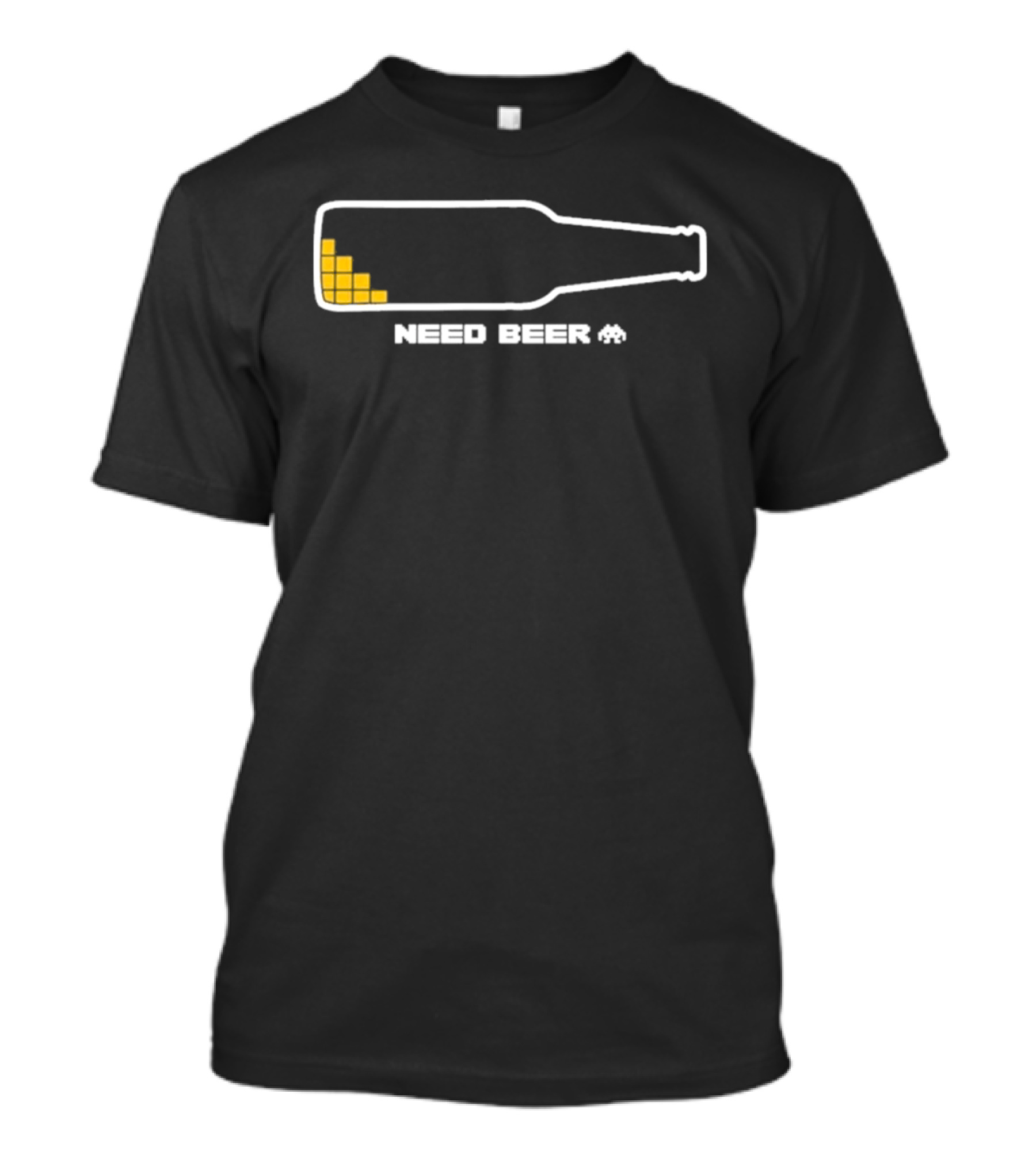Need Beer Bottle Pixel T-Shirt
