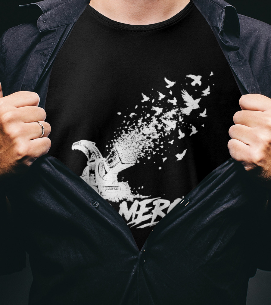 No Mercy Wood Chipper Bird Shredder T-Shirt