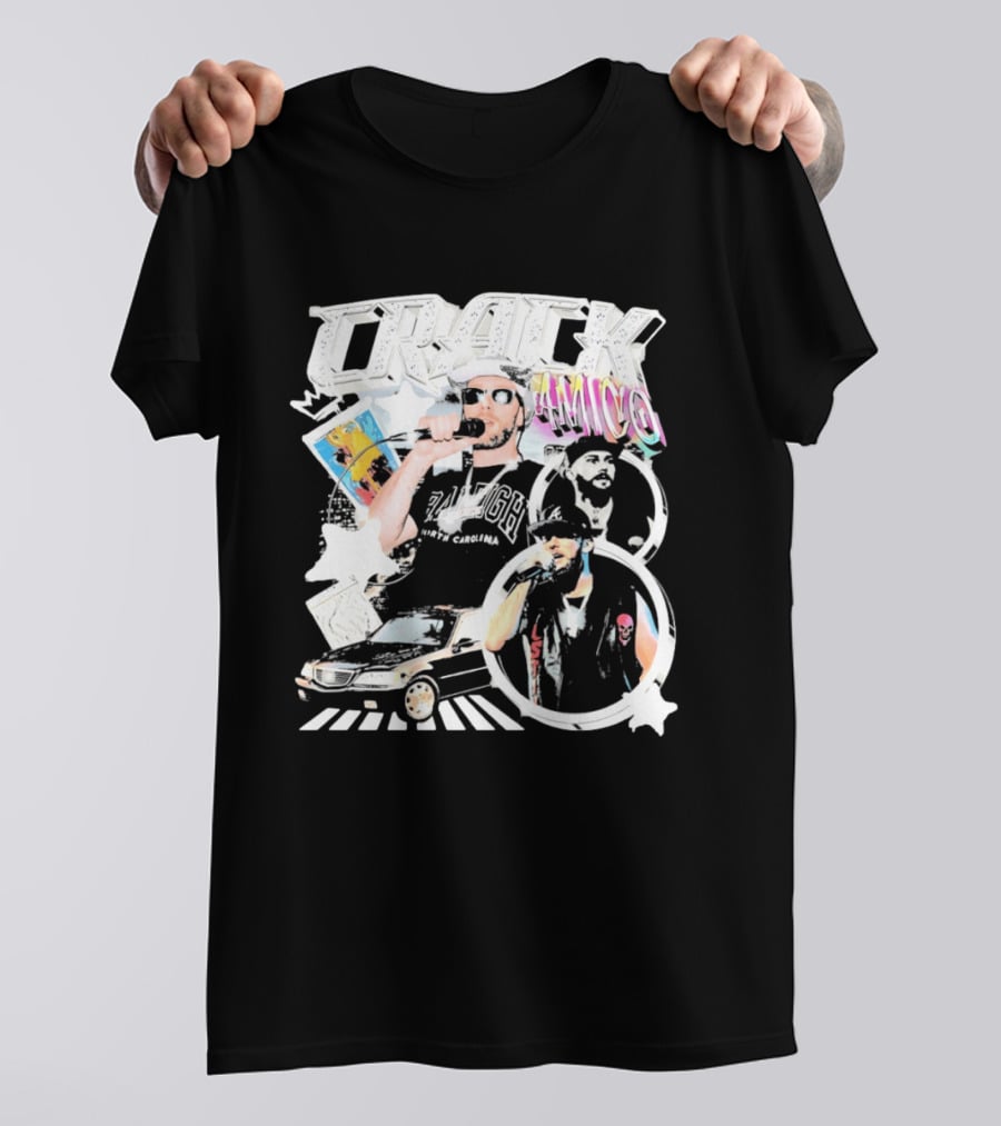 CRACK AMICO Raleigh North Carolina Hip Hop T-Shirt