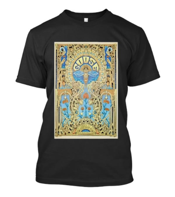 Goose September 27th 2025 PNC Music Pavilion Charlotte NC Tour Art Deco T-Shirt