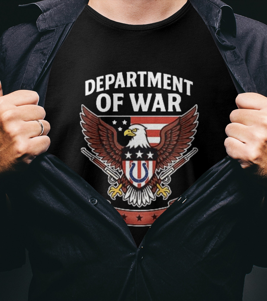 Department Of War Eagle Indianapolis Colts Stars And Stripes T-Shirt