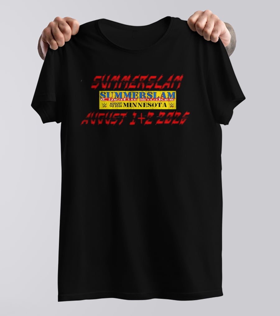 WWE SummerSlam Cattle Stakes Minnesota August 1 2 2026 T-Shirt