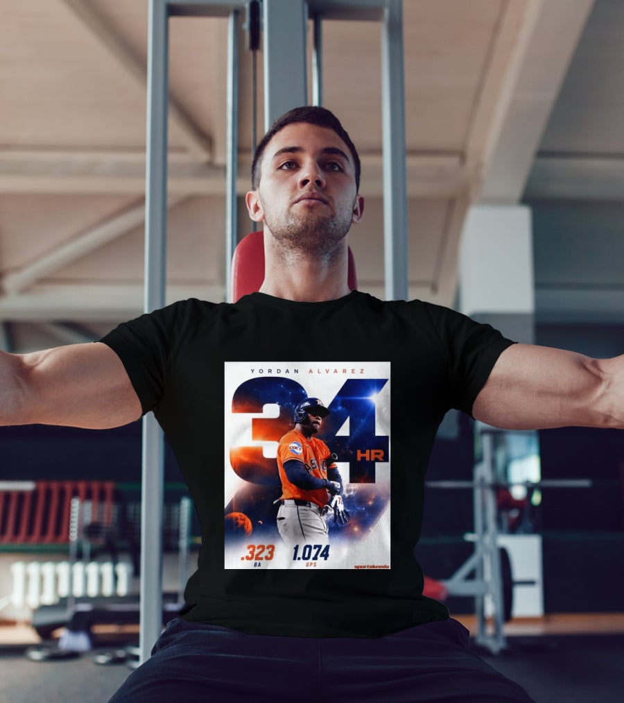 Yordan Alvarez 34 HR .323 BA 1.074 OPS Astros T-Shirt