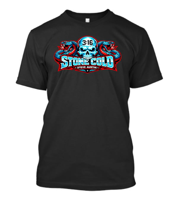 Stone Cold Steve Austin 3 16 Skull With Snakes T-Shirt