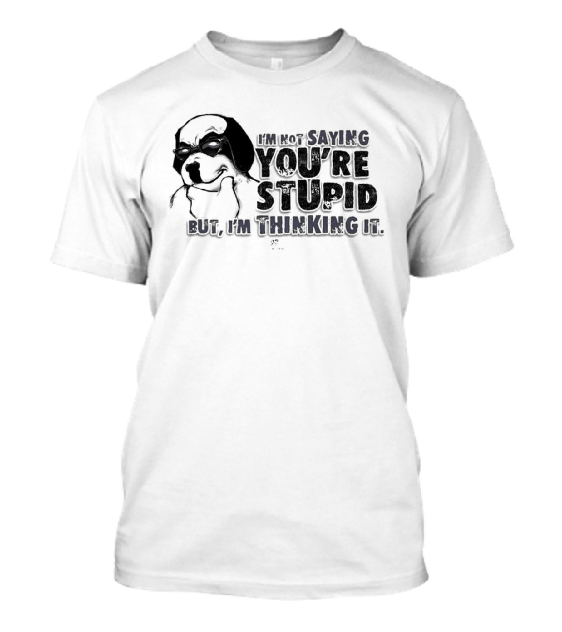 Big Dog I'm Smiling You're Stupid Thinking It Wile E Coyote Oversized T-Shirt