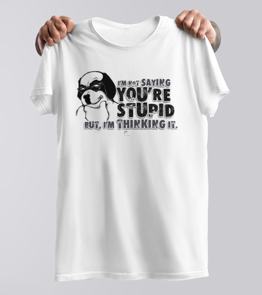 Big Dog I'm Smiling You're Stupid Thinking It Wile E Coyote Oversized T-Shirt
