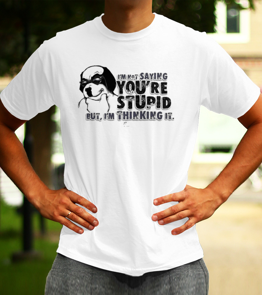 Big Dog I'm Smiling You're Stupid Thinking It Wile E Coyote Oversized T-Shirt
