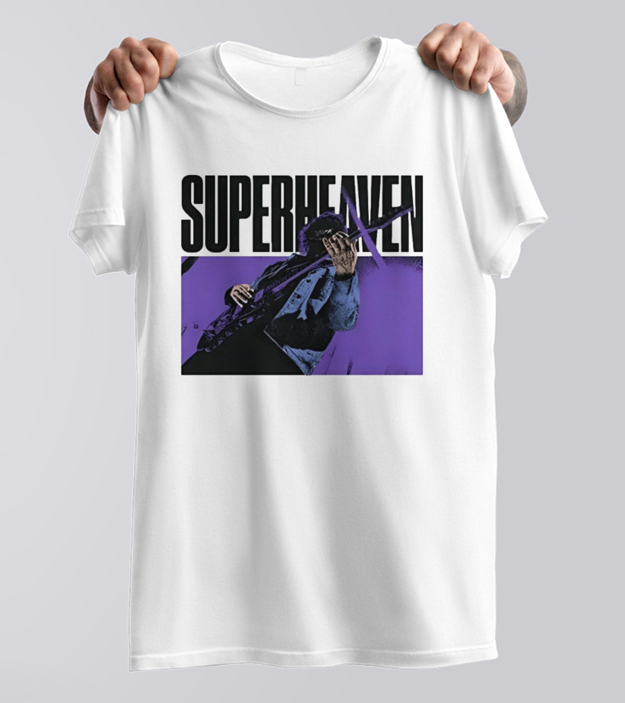 Superheaven Guitarist Performance Alternative Rock Purple Aesthetic T-Shirt