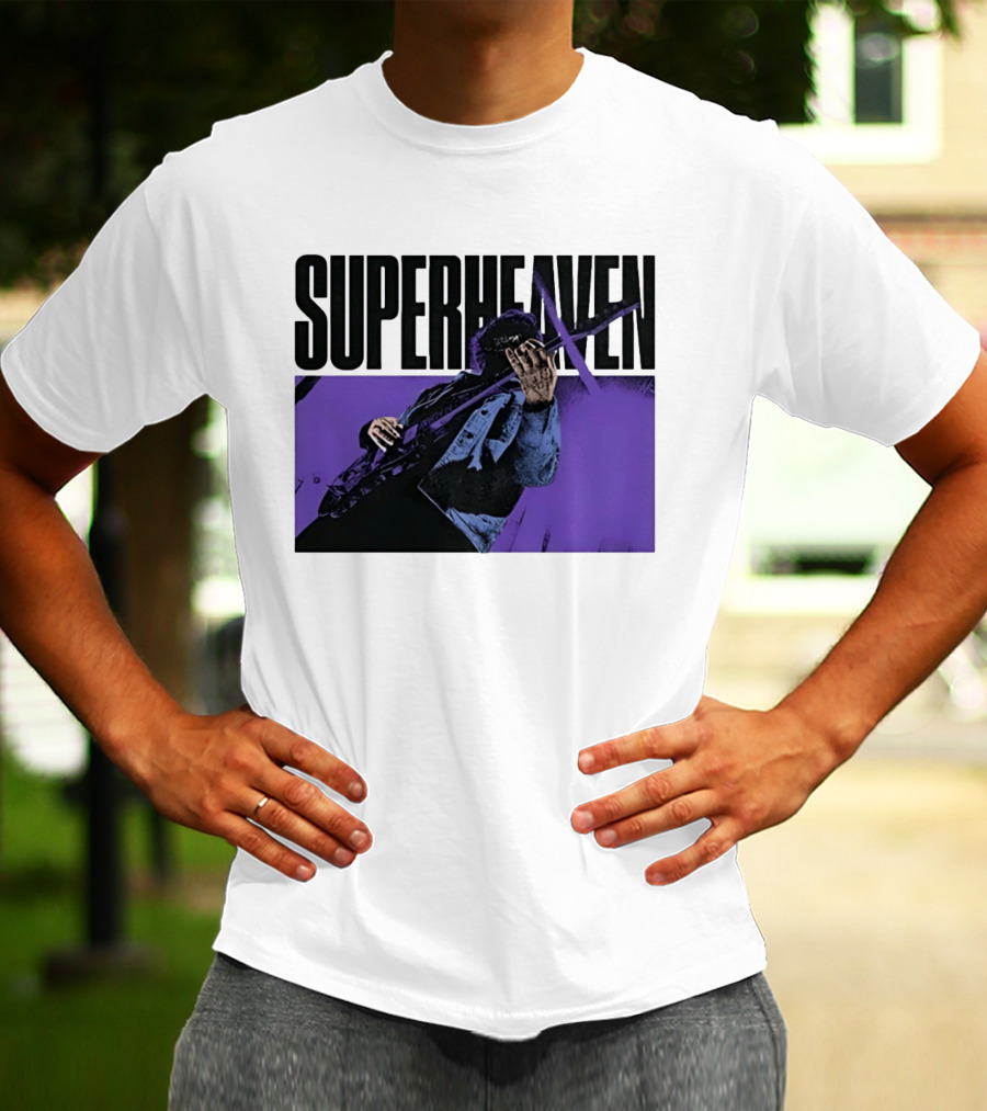 Superheaven Guitarist Performance Alternative Rock Purple Aesthetic T-Shirt