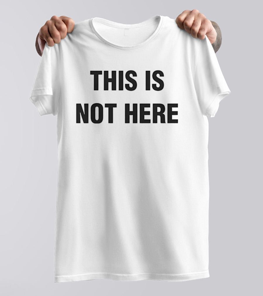 This Is Not Here Yoko Ono Conceptual T-Shirt