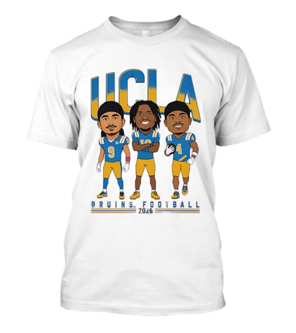 UCLA Bruins Football 2026 Players Cartoon Characters T-Shirt