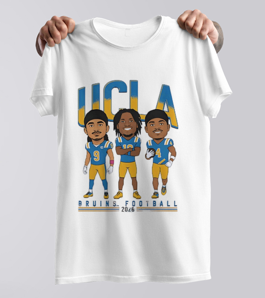 UCLA Bruins Football 2026 Players Cartoon Characters T-Shirt
