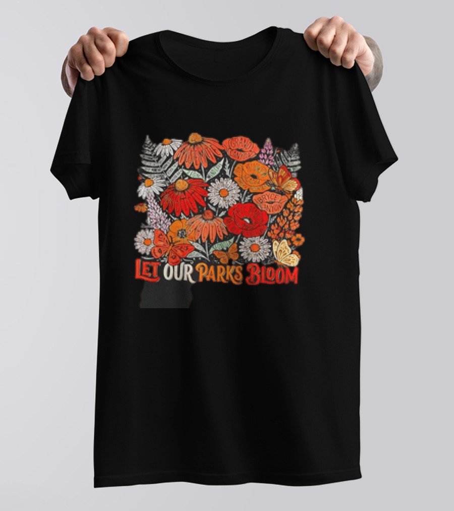 Let Our Parks Bloom Wildflower 63 National Parks T-Shirt