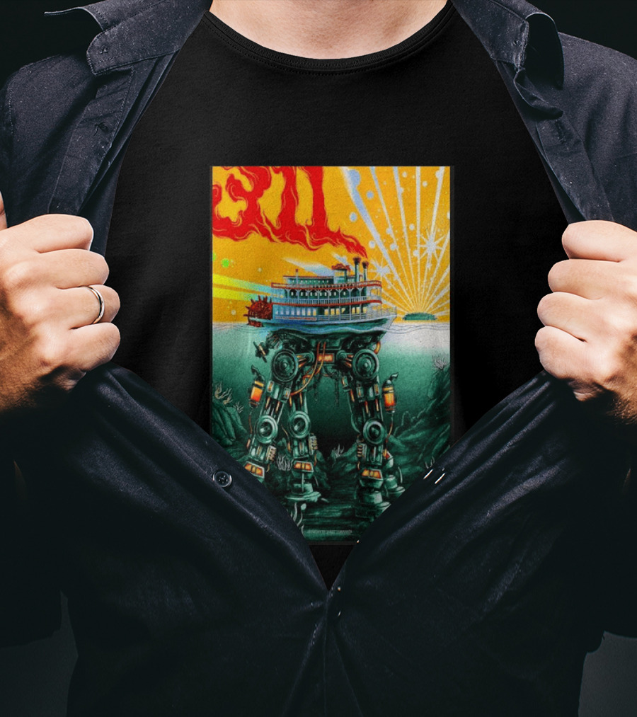 311 Kansas City MO 2026 Steamboat Robot T-Shirt