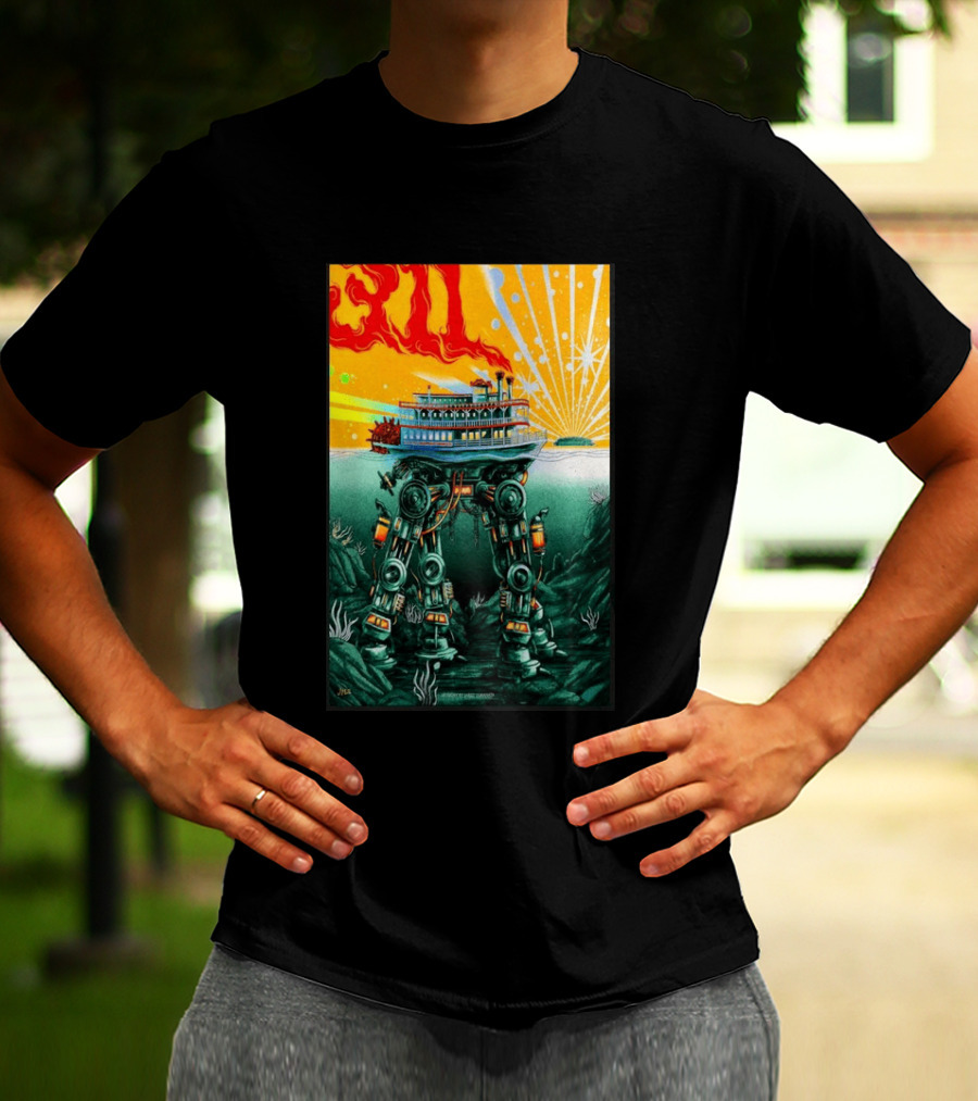 311 Kansas City MO 2026 Steamboat Robot T-Shirt