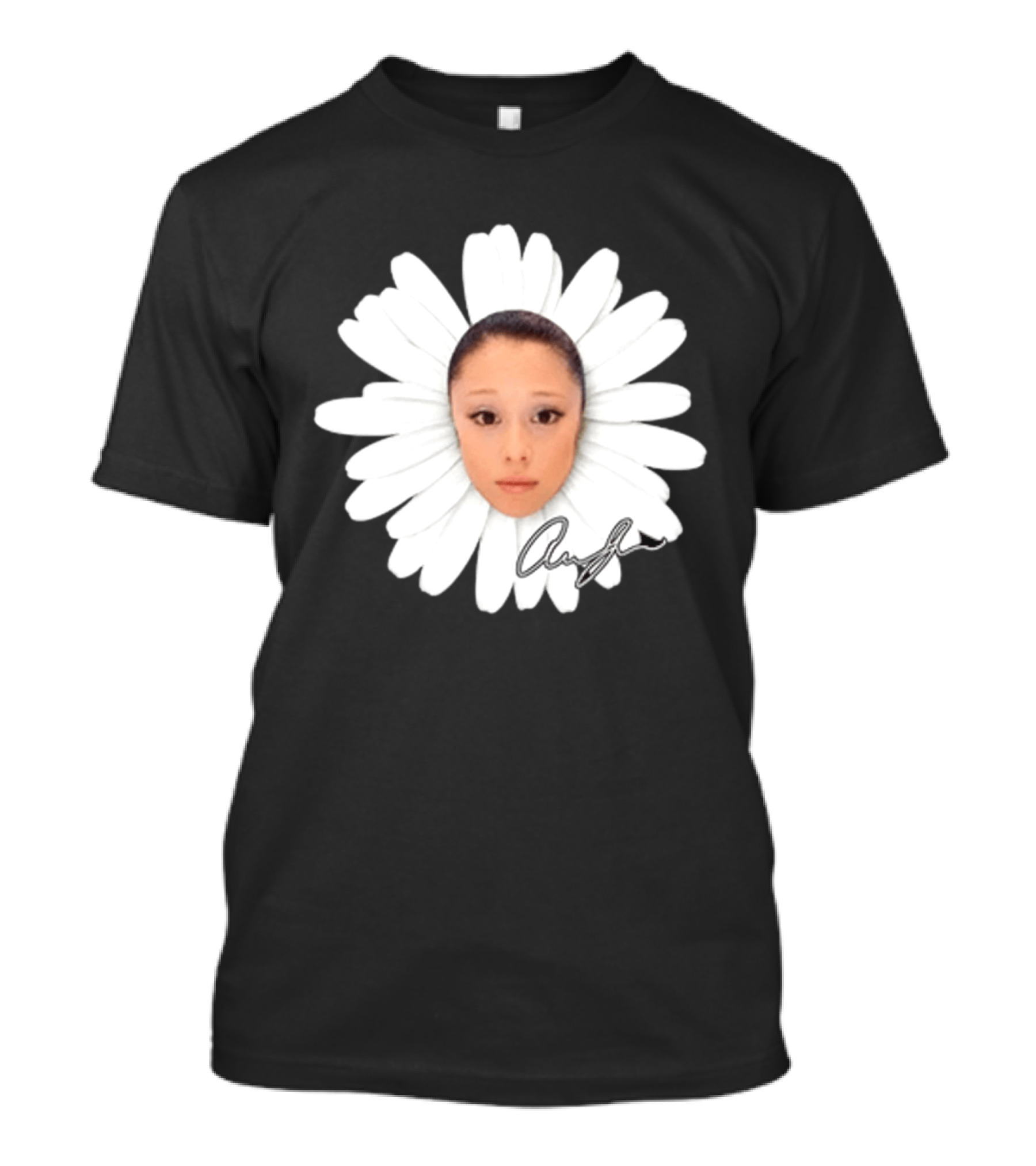 Ariana Petal Daisy Meme Face Cute Signature T-Shirt
