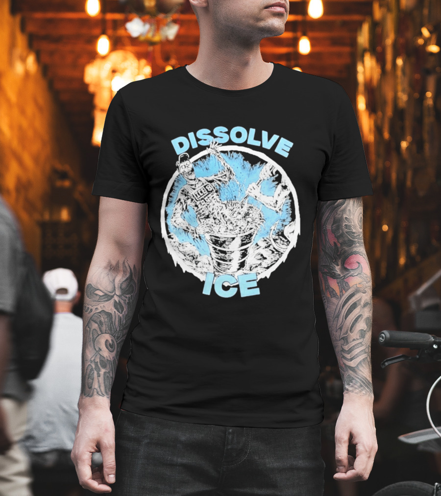 Dissolve Ice Undead Horror Bucket Stirring 2026 T-Shirt