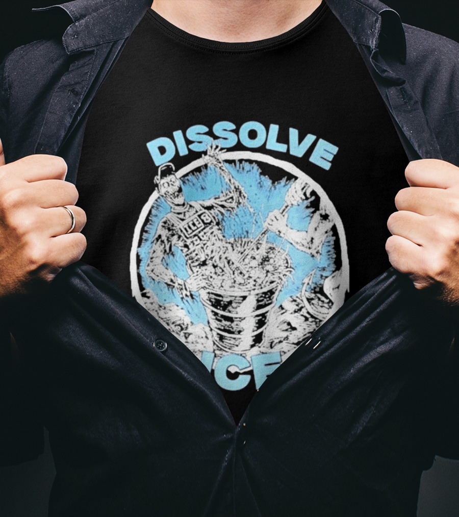Dissolve Ice Undead Horror Bucket Stirring 2026 T-Shirt