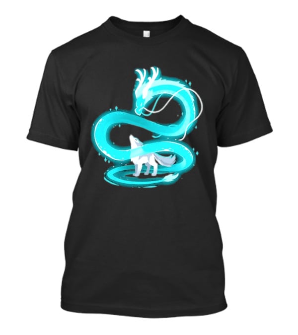 Esprit De La Lune Dragon And Wolf T-Shirt