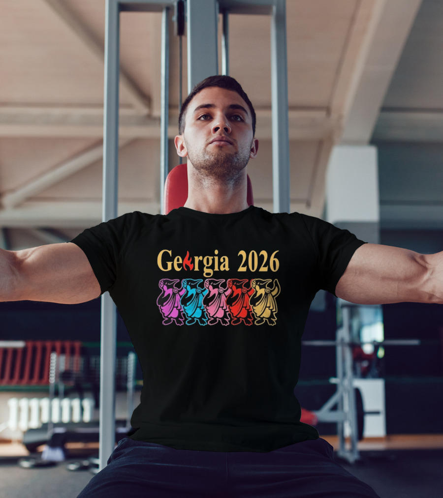Georgia 2026 Colorful Penguin Lineup T-Shirt