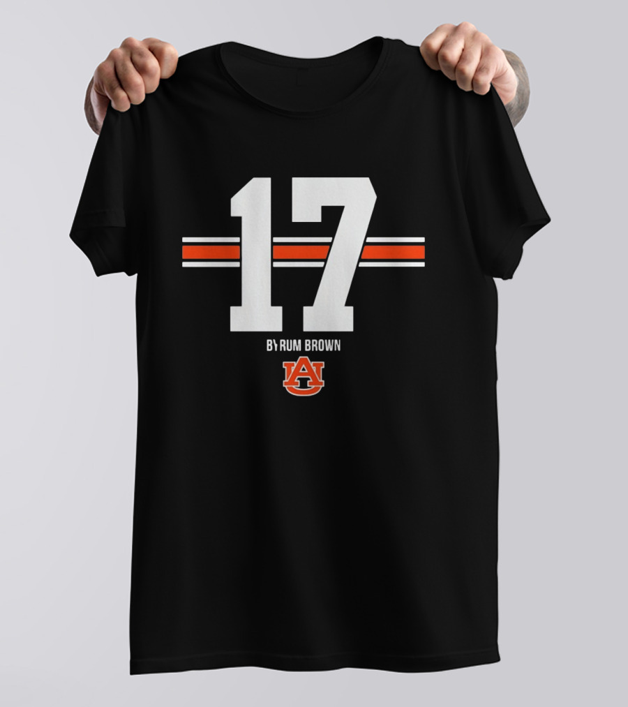 Byrum Brown Auburn Tigers 17 College Football Jersey Auburn University T-Shirt