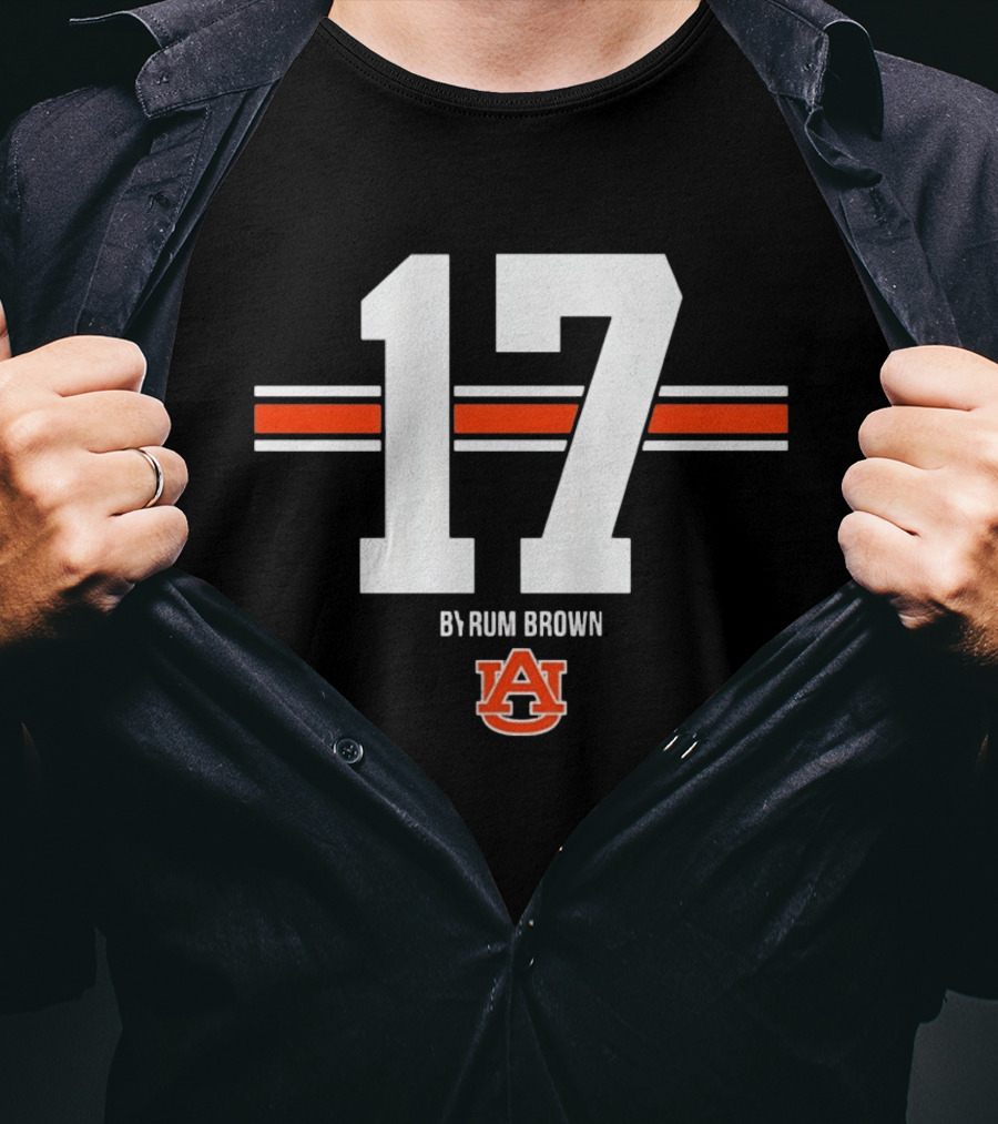 Byrum Brown Auburn Tigers 17 College Football Jersey Auburn University T-Shirt