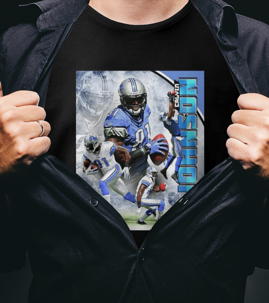 Calvin Johnson Detroit Lions NFL Football Superstar T-Shirt