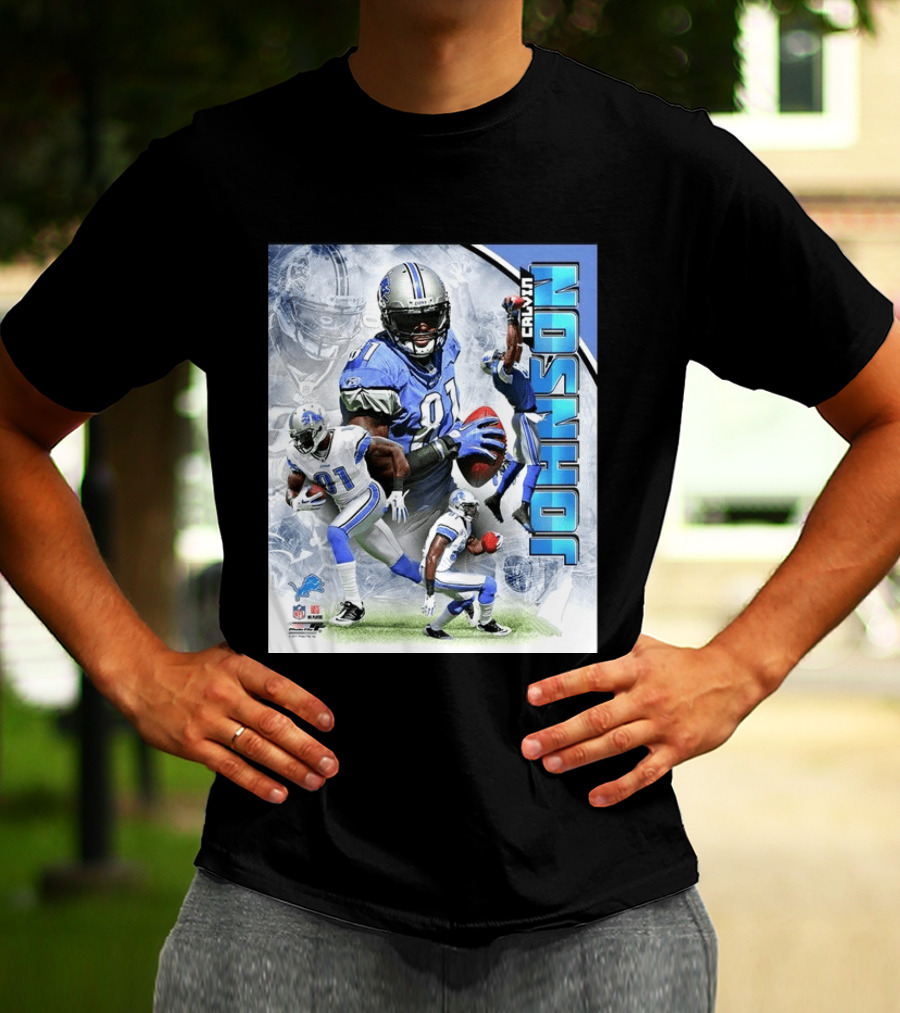 Calvin Johnson Detroit Lions NFL Football Superstar T-Shirt