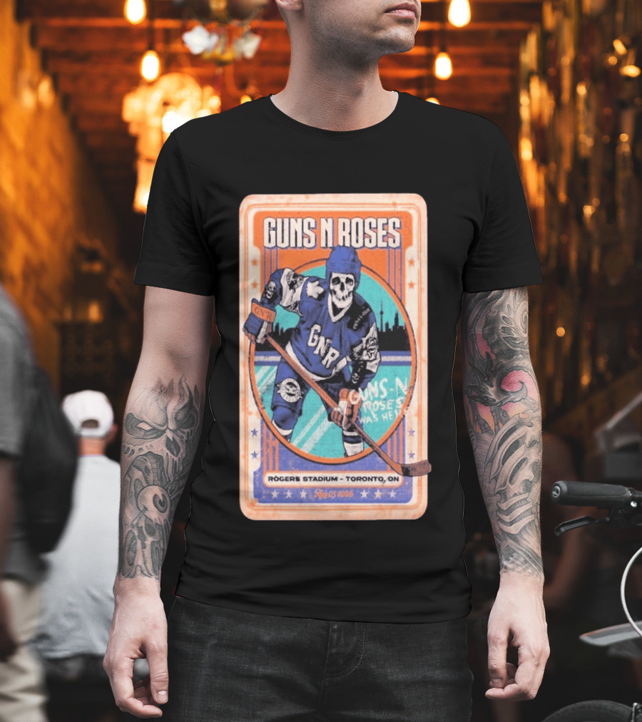 Guns N Roses Rogers Stadium Toronto ON 08 05 2026 Hockey Skeleton T-Shirt
