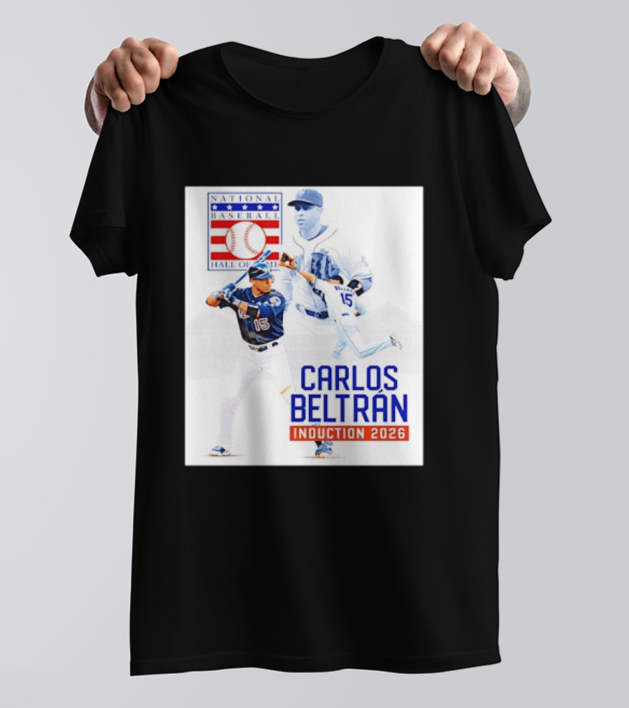 Carlos Beltran National Baseball Hall Of Fame Induction 2026 T-Shirt