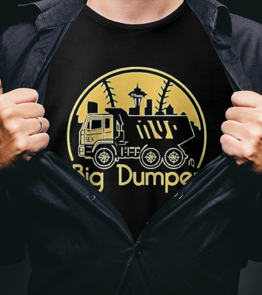 Big Dumper Cal Raleigh Seattle Skyline Truck Mvp T-Shirt