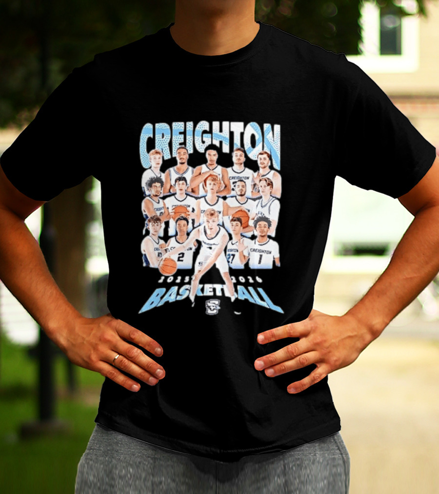 Creighton 2026 Basketball Team Players Roster T-Shirt