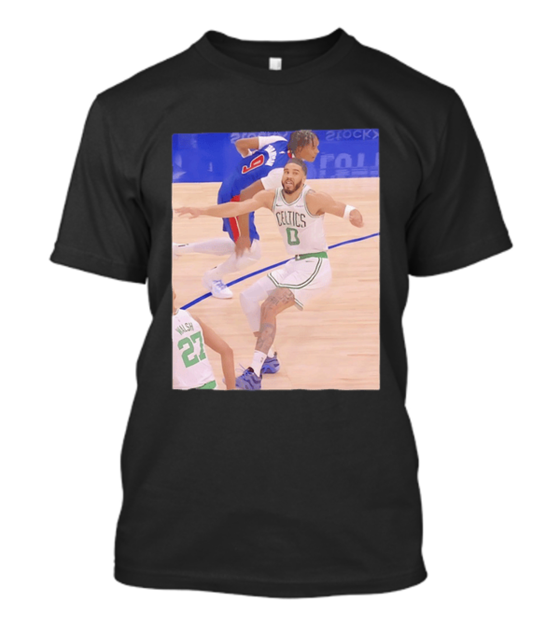 Jayson Tatum Celtics Basketball Vs Thompson And Walsh NBA T-Shirt