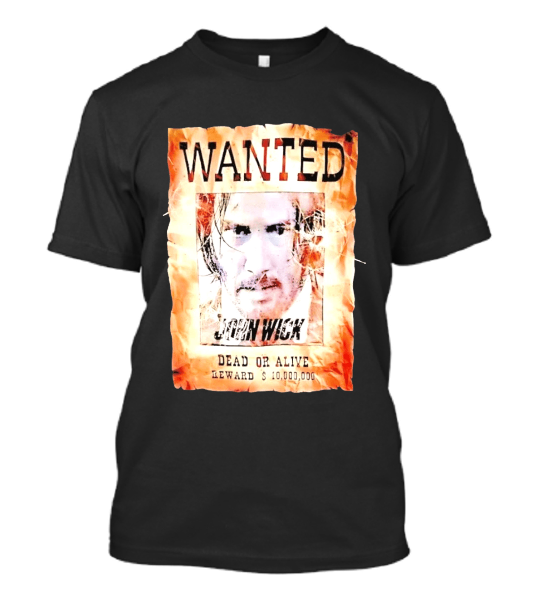 Wanted John Wick Dead Or Alive Reward 10 Million Dollars T-Shirt