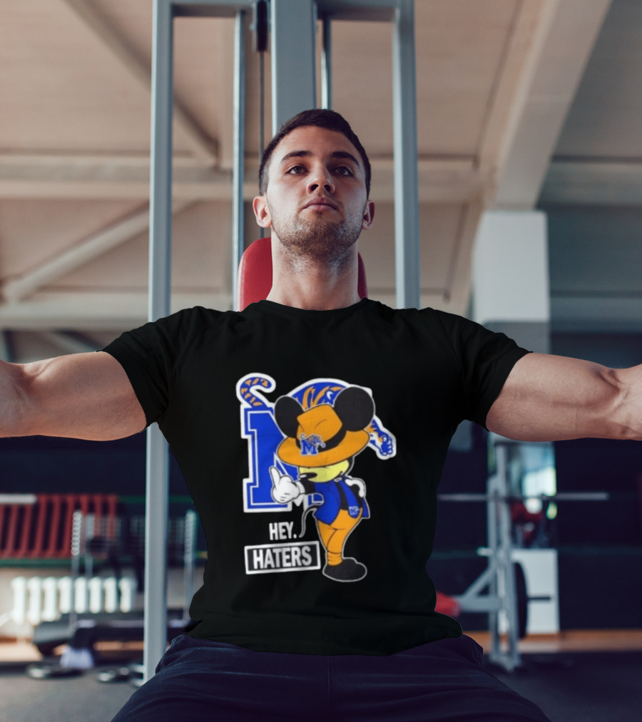 Mickey Hey Haters Memphis Tigers Football Fan T-Shirt