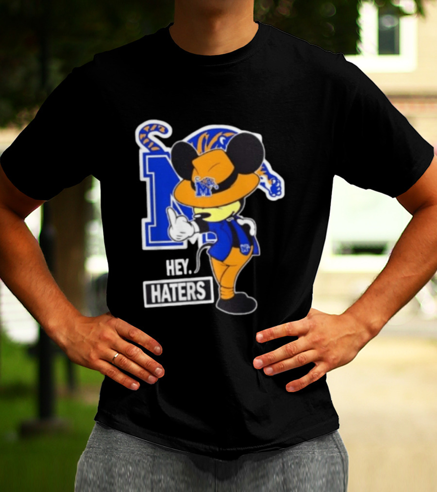 Mickey Hey Haters Memphis Tigers Football Fan T-Shirt
